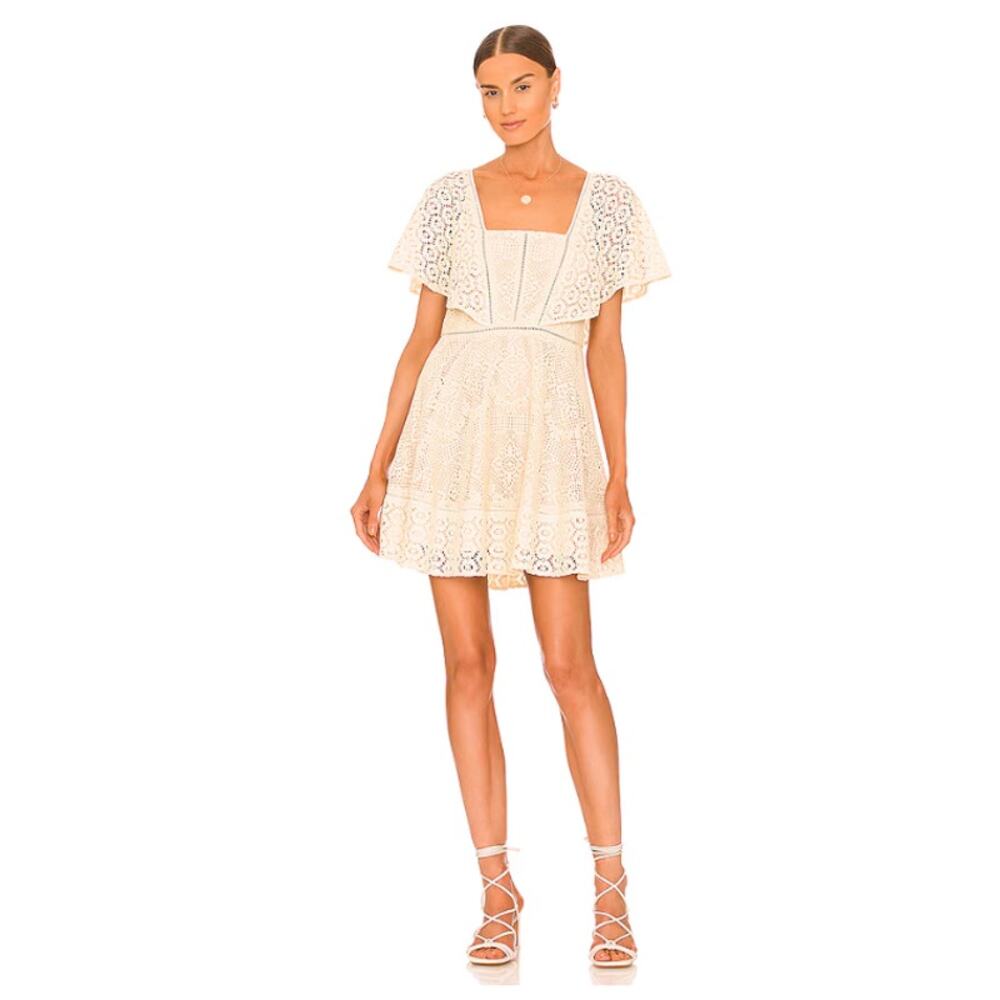 Jonathan Simkhai Avalon Crochet Mini Dress Size XS